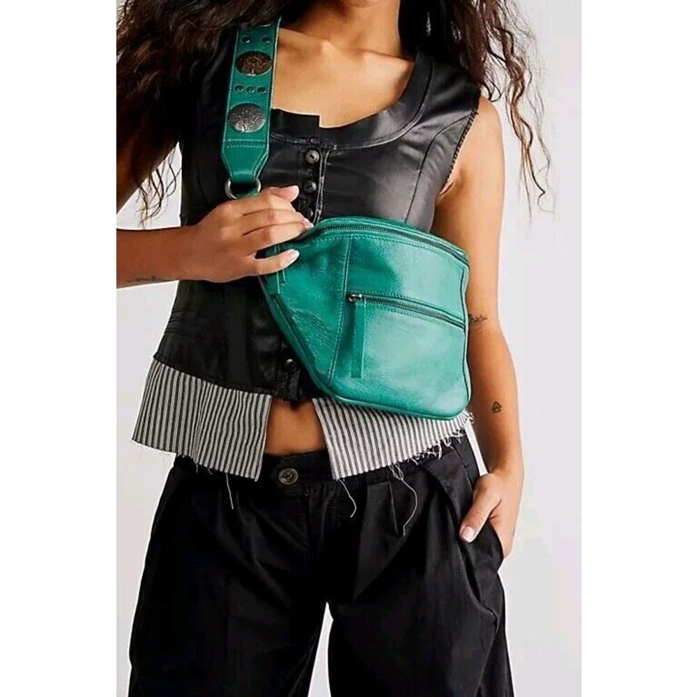 FREE PEOPLE Collection - Wilder Embellished Sling Bag | NWOT